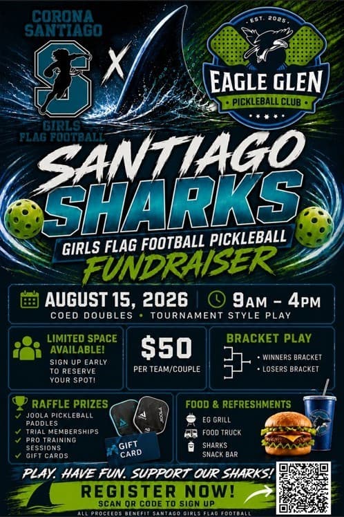 Santiago HS Girl's Flag Football Tournament Fundraiser